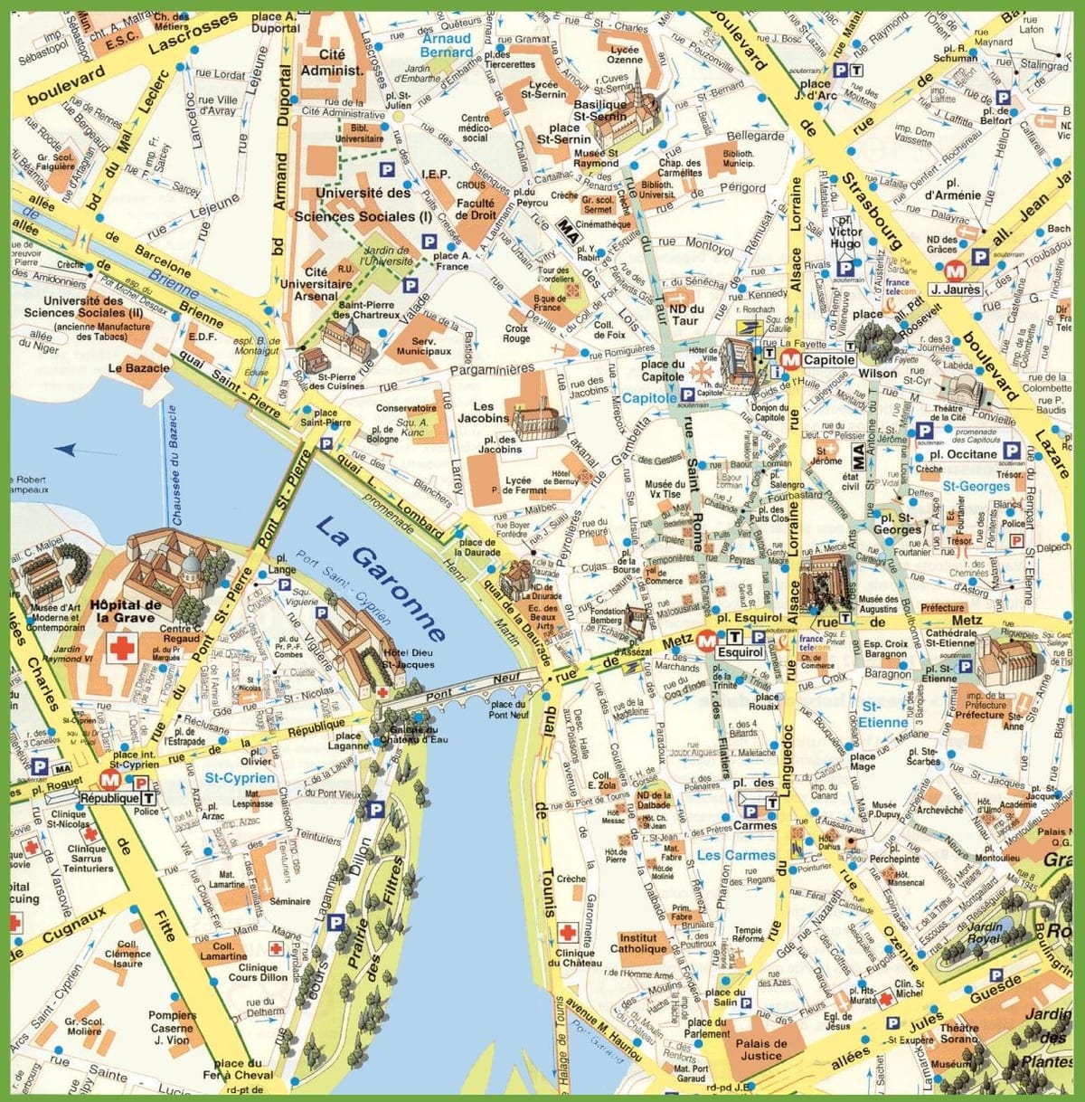 Toulouse ríkisins kort