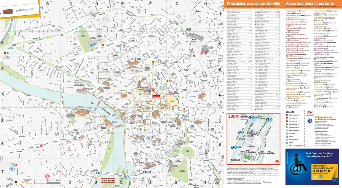 Toulouse minnismerki kort