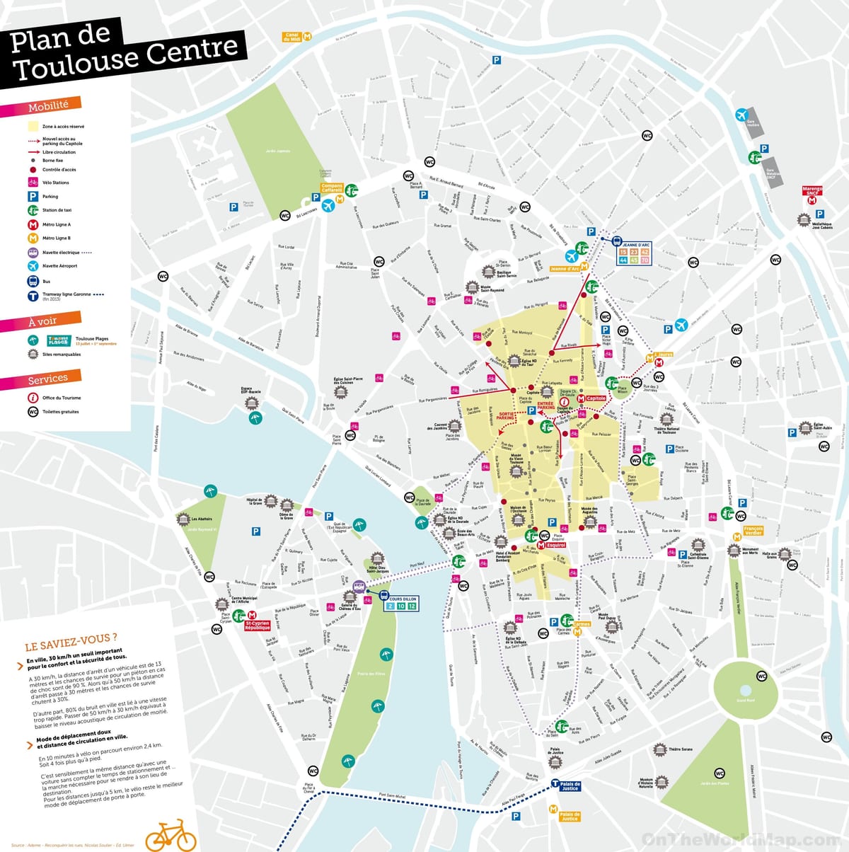 kort af stað Toulouse